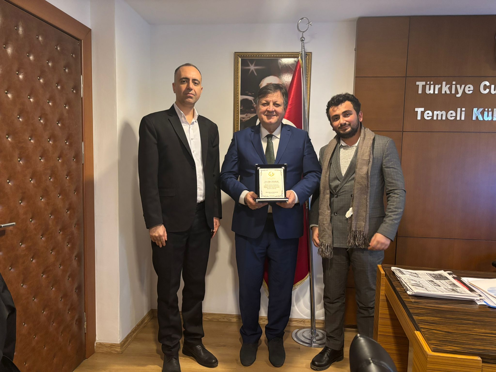 Derneği Başkanımız Sayın Müh. Mehran Mahsafar Ordu İl Kültür Ve Turizm Müdürlüğü Uğur Toparlak bey efendiyi Ziyarette Bulundu.