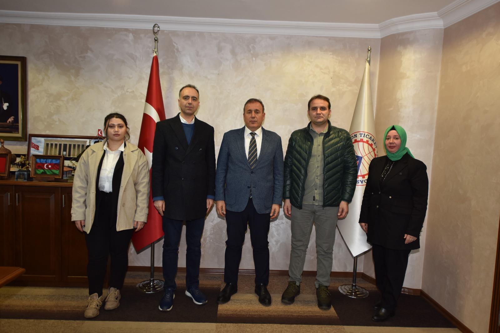 (TTSO) Başkanı Sayın Erkut Çelebi’yi, Ekibi İle Birlikte Makamında Ziyaret Etti.